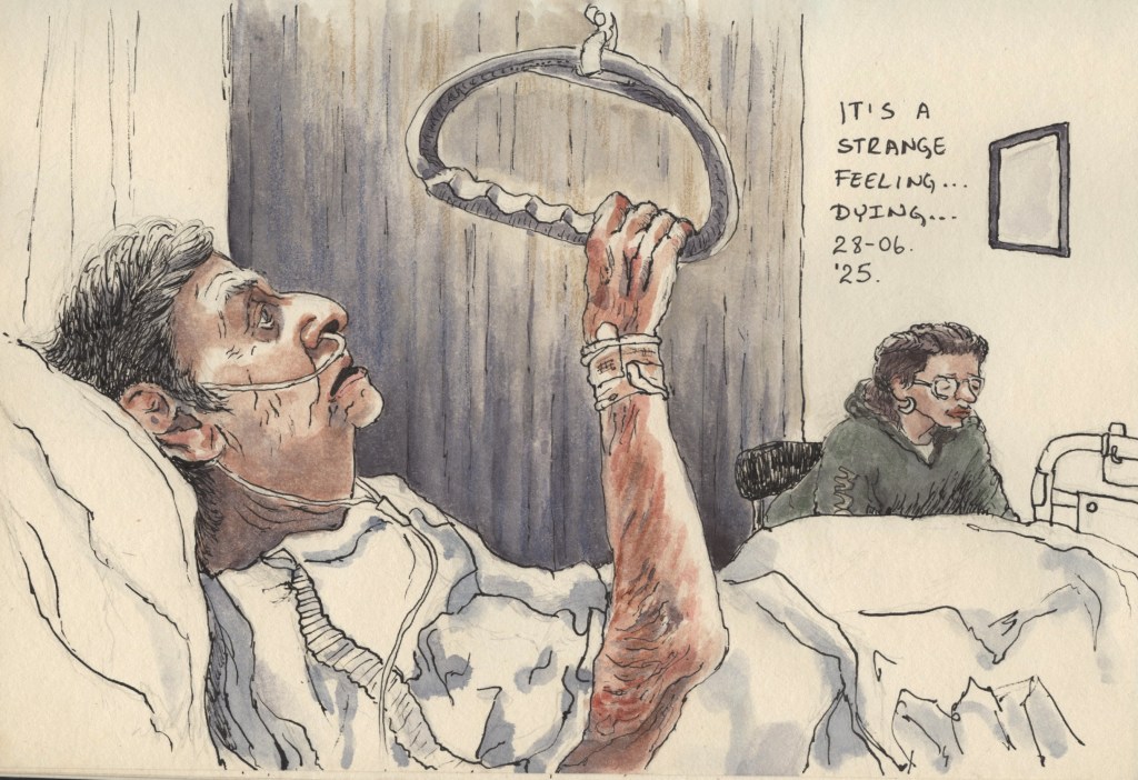 It's a strange feeling...dying.