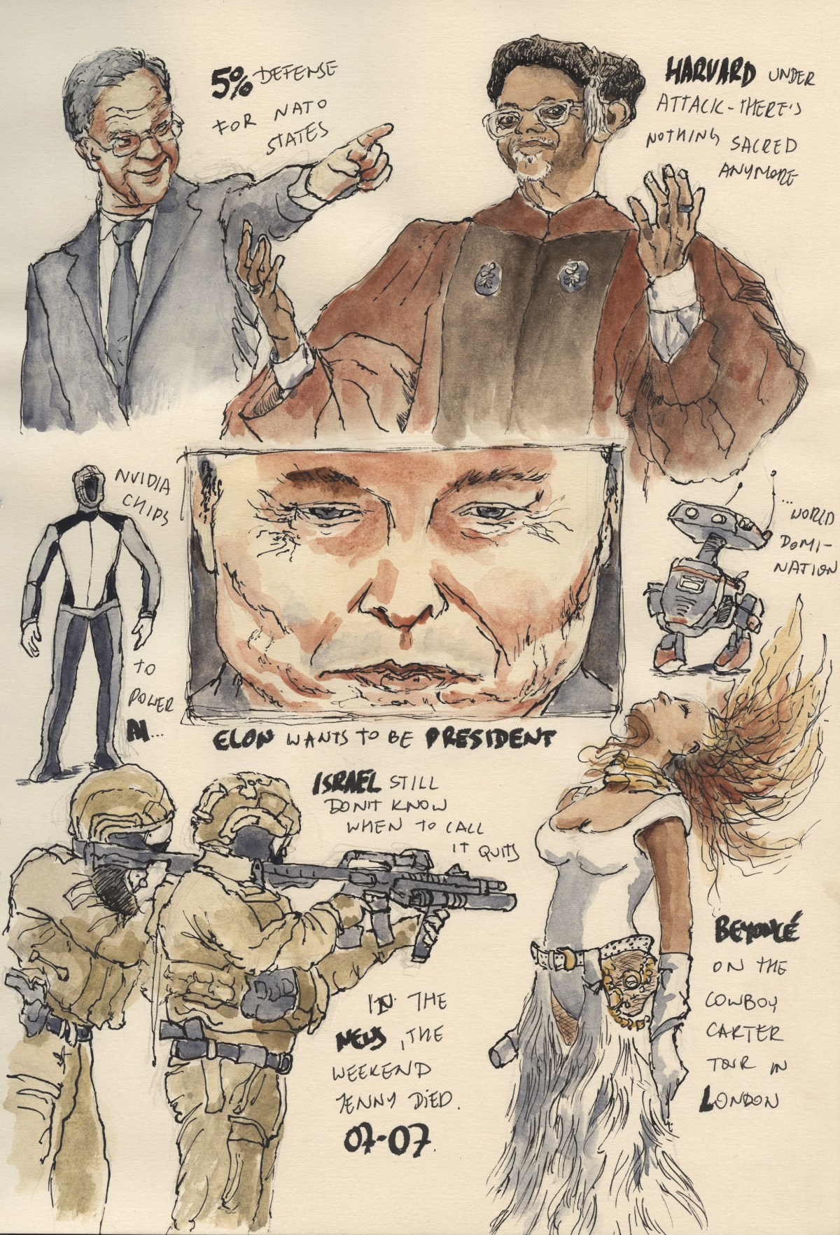 In the news the weekend Jenny&nbsp;died…